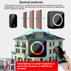 🔔🏠 Timbre Inalámbrico Inteligente 2 en 1 – Sin Cables, Impermeable y Fácil de Instalar