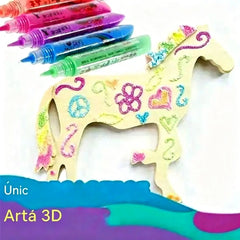 🎁【Cumpără 1, primești 1 gratuit】Stilou de imprimare 3D pentru copii: Desen cu bule în stil popcorn (DIY)