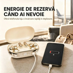 3 perechi de căști 3 în 1【Bucură-te de efecte sonore de milioane de niveluri】✨Căști Bluetooth cu clipsare noi din 2026, cu autonomie de așteptare extra-lungă și capacitate de încărcare inversă