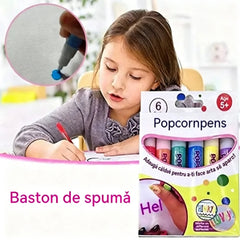 🎁【Cumpără 1, primești 1 gratuit】Stilou de imprimare 3D pentru copii: Desen cu bule în stil popcorn (DIY)