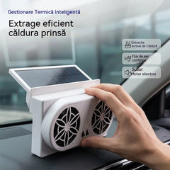 50% REDUCERE🌀Ventilator auto cu energie solară