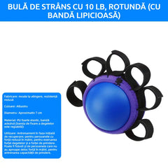 Minge Ortopedică pentru Recuperarea Degetelor și a Mânii, cu Inele de Fixare, Dispozitiv Antrenament Forță și Mobilitate pentru Seniori sau AVC