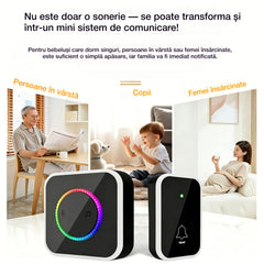 🔔🏠 Timbre Inalámbrico Inteligente 2 en 1 – Sin Cables, Impermeable y Fácil de Instalar