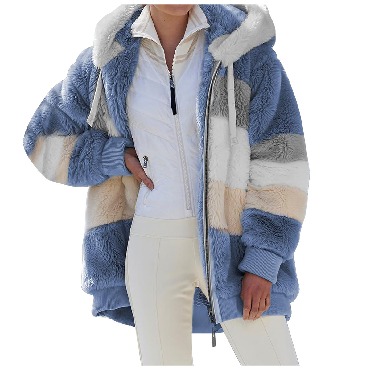 ☃️50%OFF💥1 za 129 zł. - Nowa damska kurtka zimowa 2026, gruba z pluszowymi paskami❄️【S-5XL】