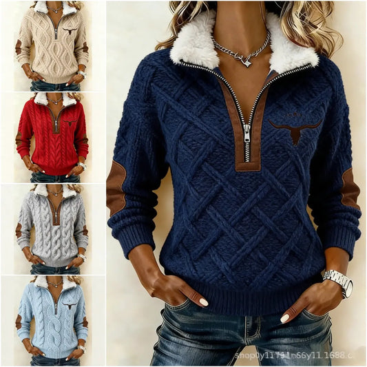 🔥 Tylko teraz -50%! 😍 Ciepła damska bluza z polarem — miękka, wygodna i nie krępuje ruchów【40–100 kg】