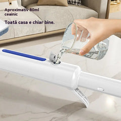🧼✨【Model cu pulverizare de apă】Dispozitiv de curățat geamuri 2 în 1 cu mâner retractabil, ideal pentru curățarea geamurilor din clădirile înalte. 🎁【 Include 3 lavete de curățare + 1 lavetă de curățare】