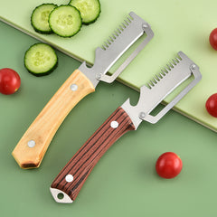 ✅Cumpără 1, primești 1 gratuit (două articole)🧅🔪 Curățător de legume multifuncțional 3 în 1: Curăță, toacă legume, taie carne, deschide sticle! 🔥