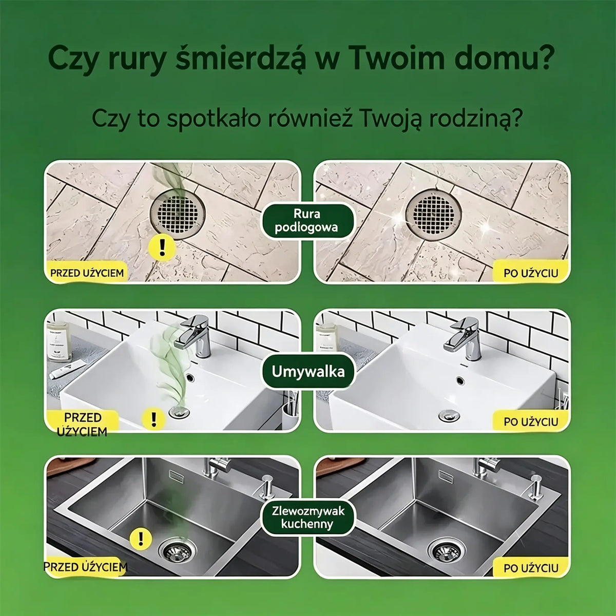 2 opakowania (łącznie 100 tabletek)🏠💧Kapsułki dezodorujące Drain - kompozycja bioenzymów neutralizuje zapachy bezpośrednio u źródła.