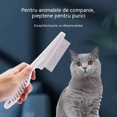 🐾【Cumpărați 1 obțineți 2 gratuit】Perie pentru îndepărtarea puricilor și căpușelor de companie cu pieptene cu dinți fini
