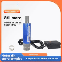 🔥Noua pompă de ulei cu baterie litiu Denaqi, 21v, pompă de ulei și apă cu dublă utilizare, baterie litiu