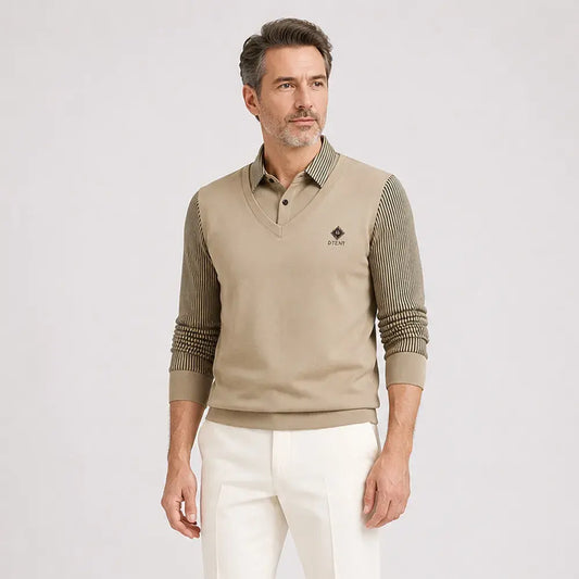 🔥 Zimowa koszulka polo dla mężczyzn 👔 Ciepła podszewka z polaru | M–4XL | Komfort bez uczucia ciężkości