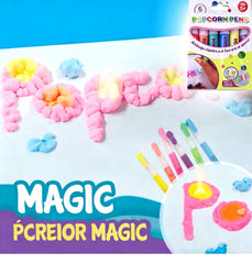 🎁【Cumpără 1, primești 1 gratuit】Stilou de imprimare 3D pentru copii: Desen cu bule în stil popcorn (DIY)