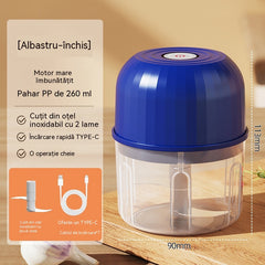 👍👍【Cumpărați 1 obțineți 1 gratuit】Tocător electric de alimente mini eficient și fără fir