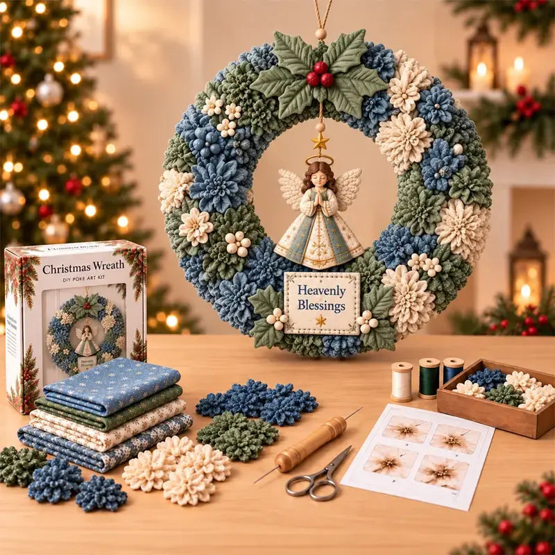 ⏰ OSTATNI DZIEŃ: -50%! 🎄✨ Zrób piękny wieniec świąteczny bez doświadczenia ❤️ Kompletny zestaw DIY + instrukcja krok po kroku!