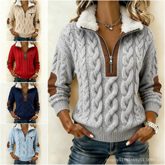 🔥 Tylko teraz -50%! 😍 Ciepła damska bluza z polarem — miękka, wygodna i nie krępuje ruchów【40–100 kg】