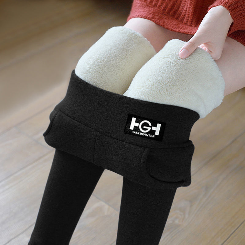 🔥 -50% | Ciepłe legginsy z wełną owczą i miękkim aksamitem ❄️ M–3XL – idealne na chłodne jesienne i zimowe dni