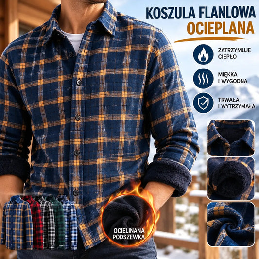 🔥 Koszulka Termiczna z Welurem po Obu Stronach ❄️ Ciepło i Wygoda na Zimę | L–5XL