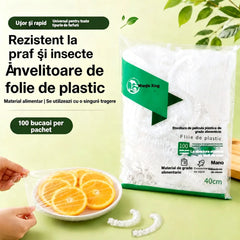 ⏳50% reducere🔥【300 bucăți】134 lei🎉Cu cât cumperi mai mult, cu atât economisești🎁Huse alimentare elastice de unică folosință, potrivite pentru boluri și farfurii
