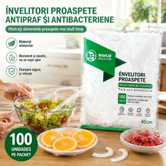 ⏳50% reducere🔥【300 bucăți】134 lei🎉Cu cât cumperi mai mult, cu atât economisești🎁Huse alimentare elastice de unică folosință, potrivite pentru boluri și farfurii