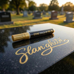 Cumpără 1 primești 1 gratis🐦Marker auriu pentru pietre funerare, folosit pentru repararea inscripțiilor decolorate de pe pietrele funerare【Pachet de 2】