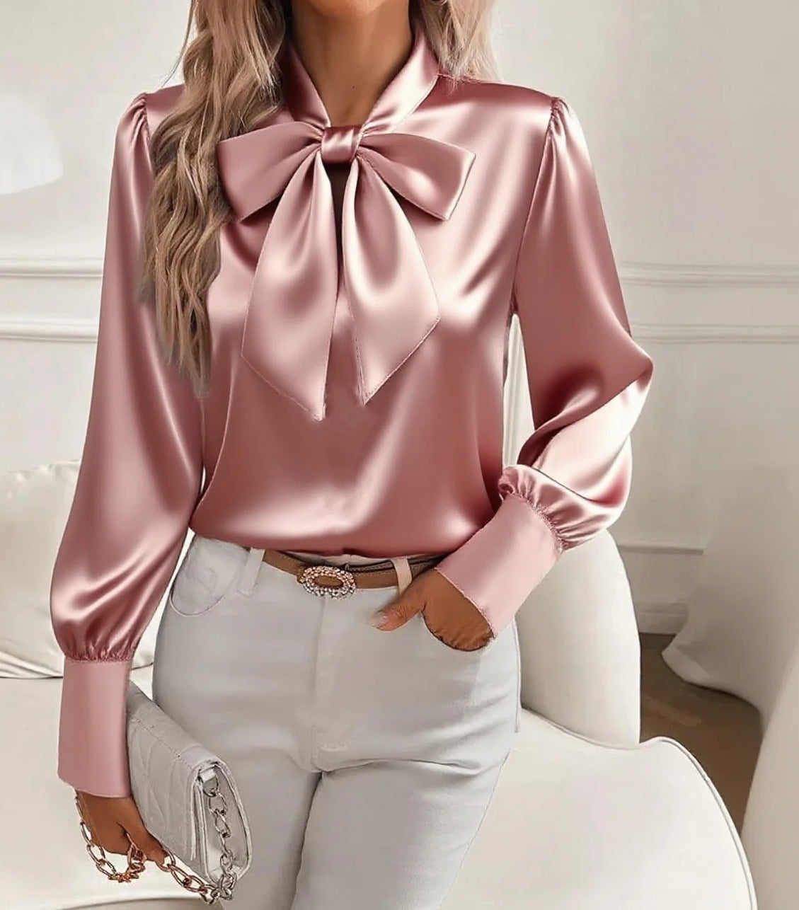 🔥【Jesienne nowości】✨(S-2XL) Elegancka jedwabna koszula 2026 – miękka tkanina, nowoczesny krój, modna koszula na co dzień