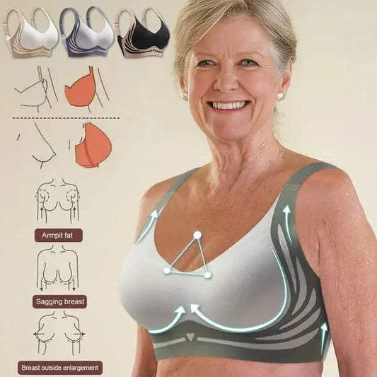 【Kup 1, a 1 dostaniesz gratis】😍【2-pak】Biustonosz damski jednoczęściowy bez fiszbin ❤️【40-85 kg】