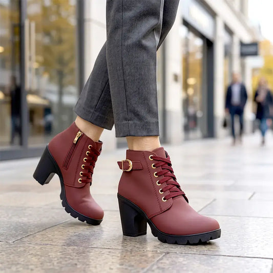 👢✨ Damskie Botki na Słupku 35–42 | Wygodne i Eleganckie na Cały Dzień