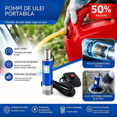 【Pompă electrică de ulei】Noua pompă de ulei cu baterie litiu Denaqi de 21V, pompă de ulei și apă cu dublă utilizare, baterie litiu