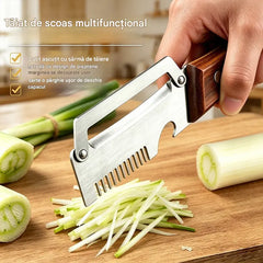 ✅Cumpără 1, primești 1 gratuit (două articole)🧅🔪 Curățător de legume multifuncțional 3 în 1: Curăță, toacă legume, taie carne, deschide sticle! 🔥