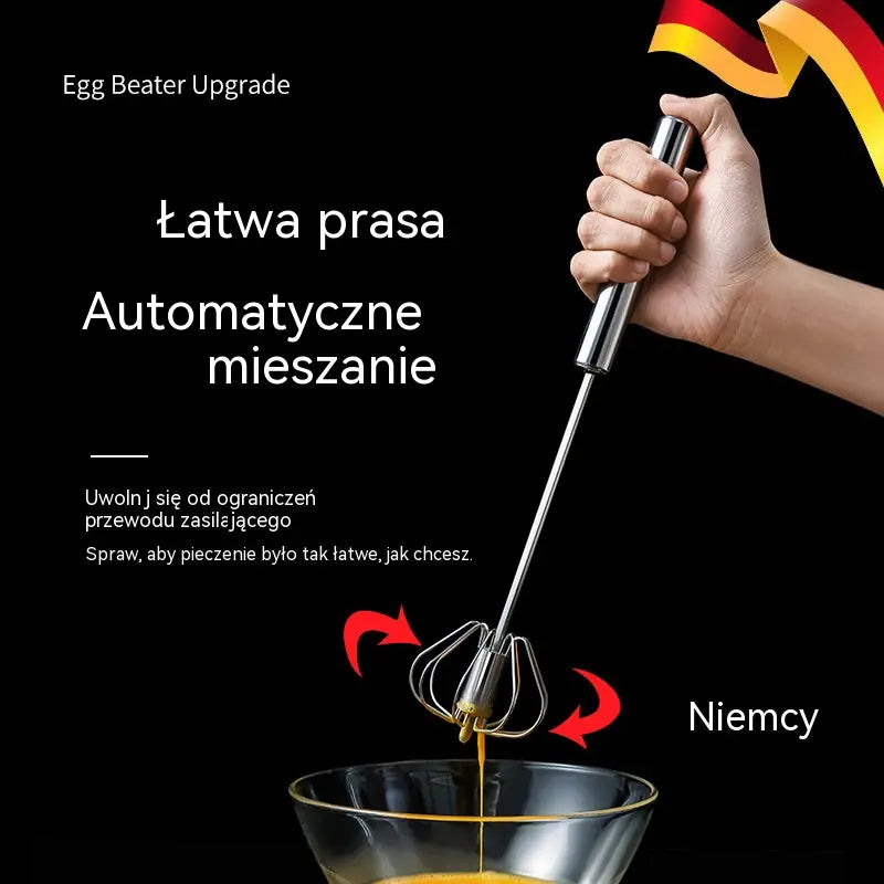 2 szt. 99 zł✨ Kup 1, drugi dostaniesz GRATIS!🥚 Koniec z męczącym ubijaniem jajek! 2× półautomatyczna trzepaczka ze stali nierdzewnej 💪
