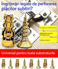 【🔥100/200 de seturi la un preț special】🧰⚒️ Reparații mobilă, șuruburi cu expansiune scurtă, reparații și montaj balamale din piatră/gresie/dulap.