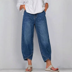 👖【Denim îmbunătățit, moale și respirabil】 blugi largi  casual la modă