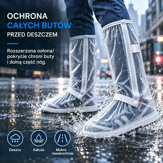 ☔ Wodoodporne Ochraniacze na Buty 👟 Chroń Sneakersy przed Deszczem, Błotem i Brudem | Antypoślizgowe i Składane