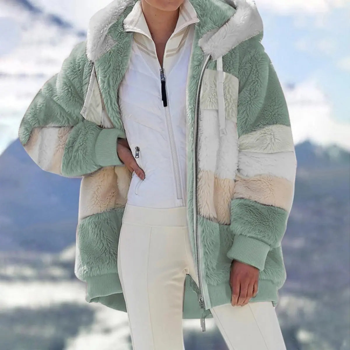 ☃️50%OFF💥1 za 129 zł. - Nowa damska kurtka zimowa 2026, gruba z pluszowymi paskami❄️【S-5XL】