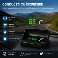 🚗Afișaj HUD în mașina dvs.｜Proiecție GPS HD｜Viteză în timp real și conducere mai sigură