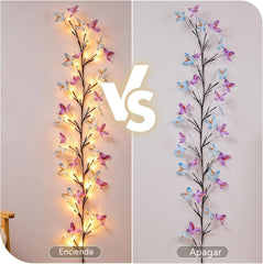 🦋💡 Ghirlandă luminoasă LED flexibilă în formă de fluturi – creează o atmosferă caldă și de poveste în casa ta