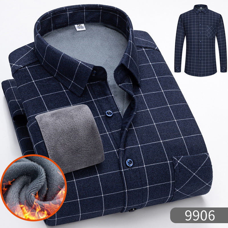 🔥【50% zniżki】1 sztuka 119 zł 👔【L-5XL】Ciepła koszula biznesowa z długim rękawem