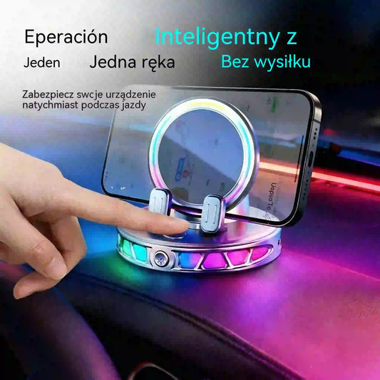 🚗 Uchwyt Samochodowy 15W z Automatycznym Zaciskiem 📱 Bez Kabli, Bez Wypadania, Obsługa Jedną Ręką ⚡