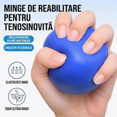 Minge Ortopedică pentru Recuperarea Degetelor și a Mânii, cu Inele de Fixare, Dispozitiv Antrenament Forță și Mobilitate pentru Seniori sau AVC