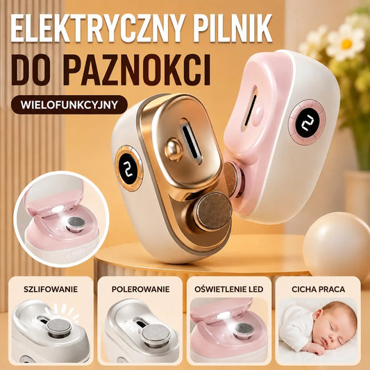 🔥 HIT SPRZEDAŻY -50% 💅✂️ Elektryczny pilnik do paznokci 2w1 z ochroną przed przytrzaśnięciem