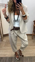 💎【Jachetă + pantaloni】Set casual modern la modă 2026 ✨