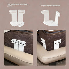 Set 4 piese - 134 lei - Cleme pentru cearșafuri: Cleme antiderapante, invizibile, fără ace, care pot fixa cearșafurile și cearșafurile cu încastrare în colțuri pentru a preveni deplasarea.
