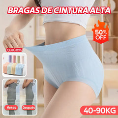 🔥🩲【8 buc/ 16 buc】 Ultima zi - 50% reducere - Chiloți antibacterieni cu talie înaltă pentru controlul burticii