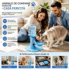 🐾 Dozator automat de apă pentru animale de companie – Bol cu reumplere automată prin gravitație pentru câini și pisici